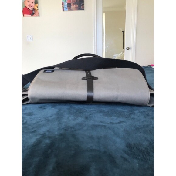 Jack Spade Work Twill Swiss Brief case man bag with Flap in Grey - Picture 8 of 12